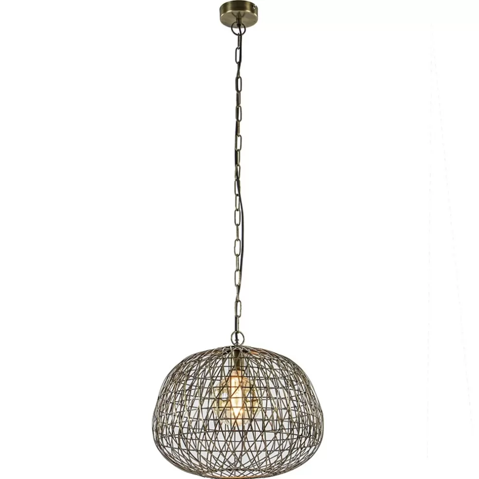 Discount Straluma Landelijke hanglamp Alwina antiek brons L&L