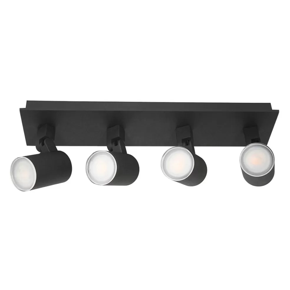 Cheap Straluma Langwerpige LED opbouwspot zwart 4-lichts