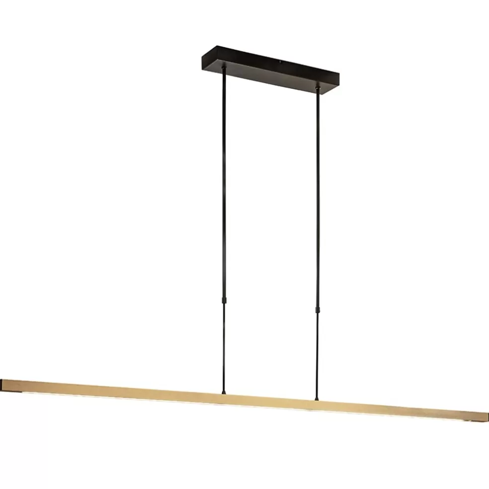 Flash Sale Straluma LED hanglamp aluminium mat zwart met mat goud dimbaar