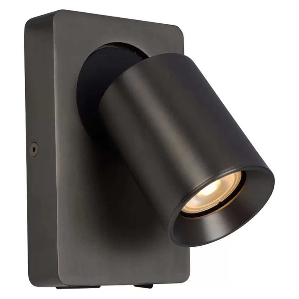 Sale Straluma LED wandspot zwart staal met USB aansluiting