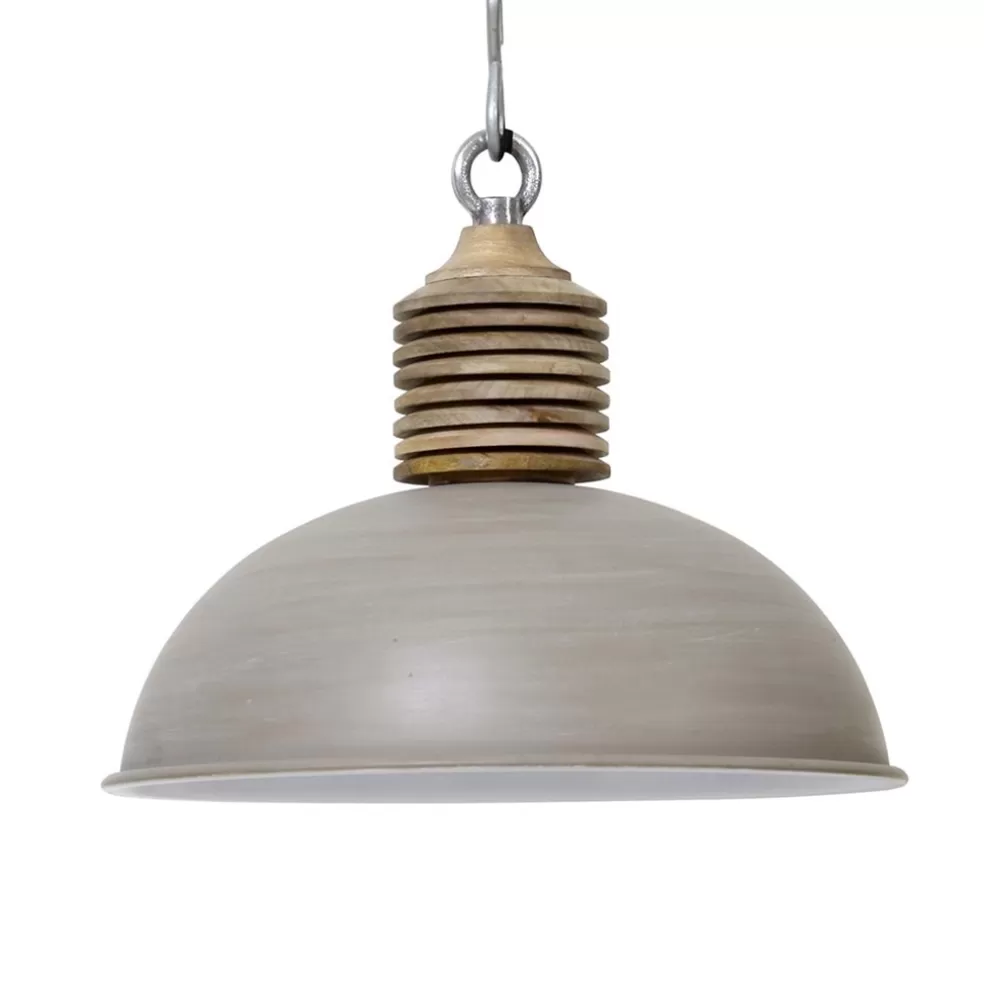 Discount Straluma Light & Living hanglamp Avery grijs/hout