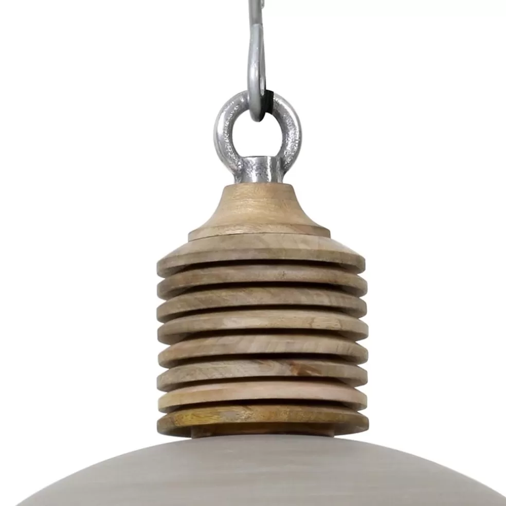 Discount Straluma Light & Living hanglamp Avery grijs/hout