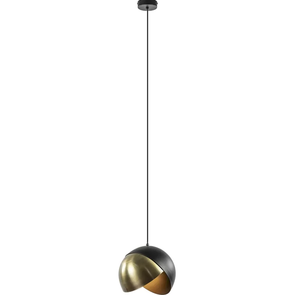 Online Straluma Light and Living hanglamp Namco zwart met antiek brons