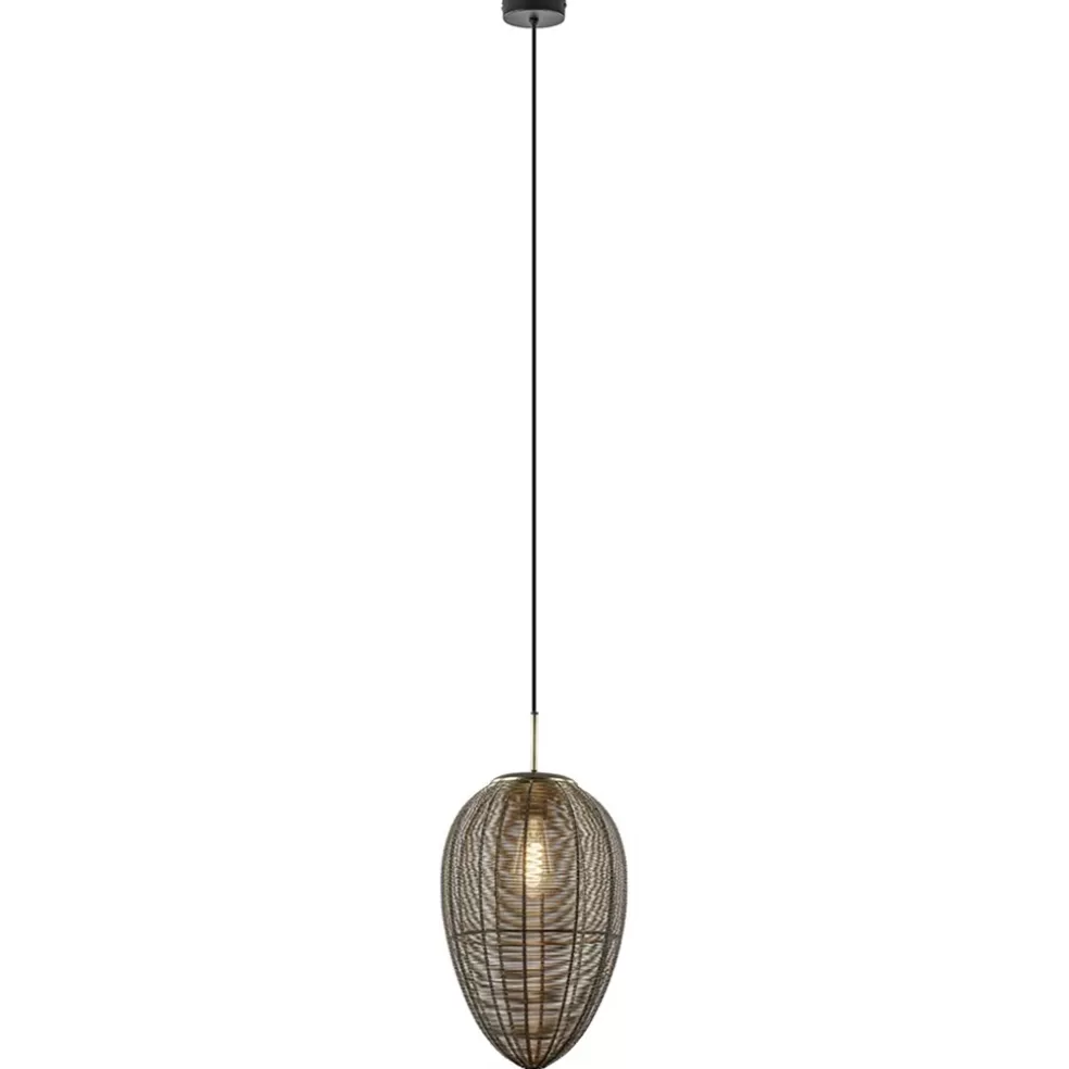 New Straluma Light and Living hanglamp Yaelle antiek brons met zwart