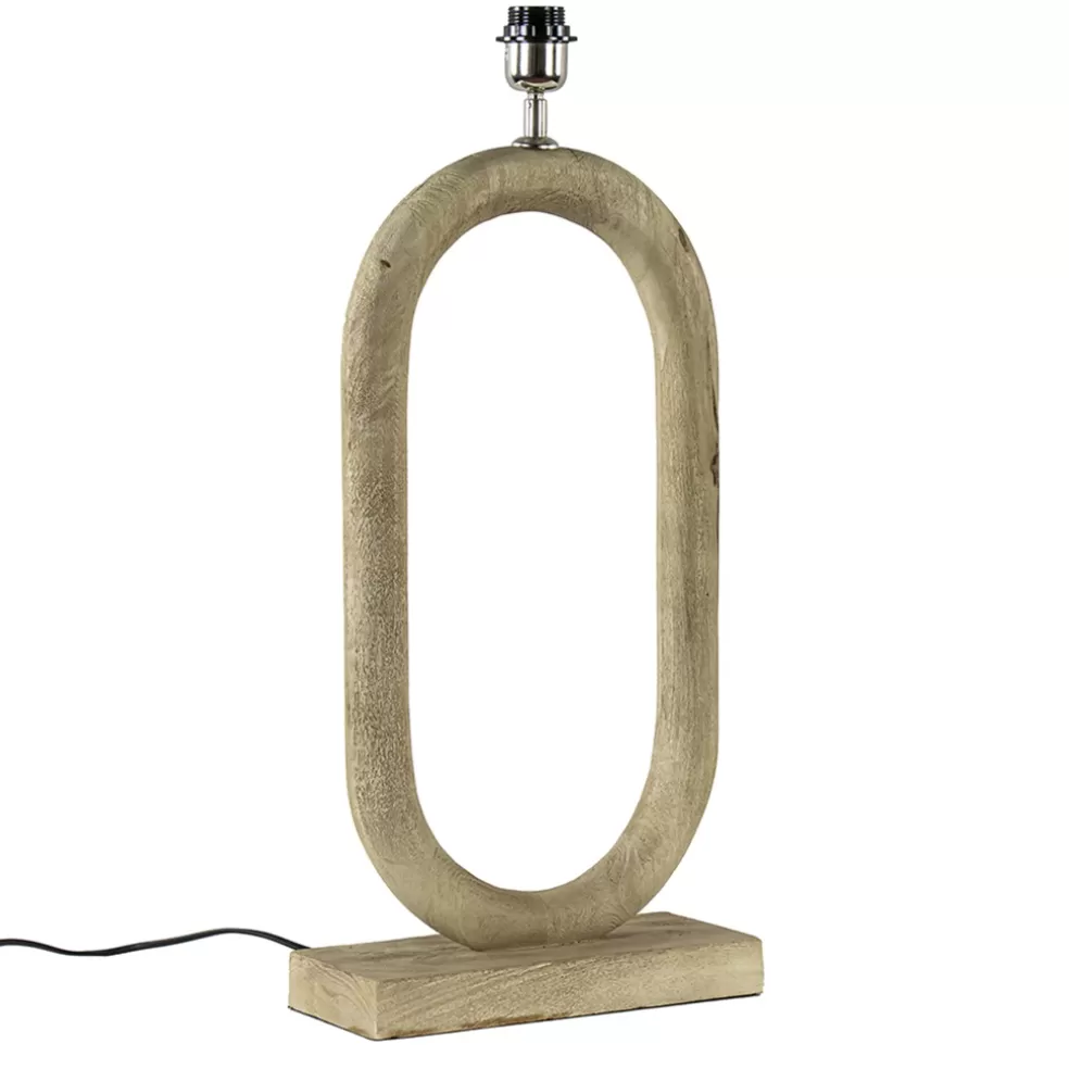 Outlet Straluma Light and Living lampvoet Paceco hout naturel