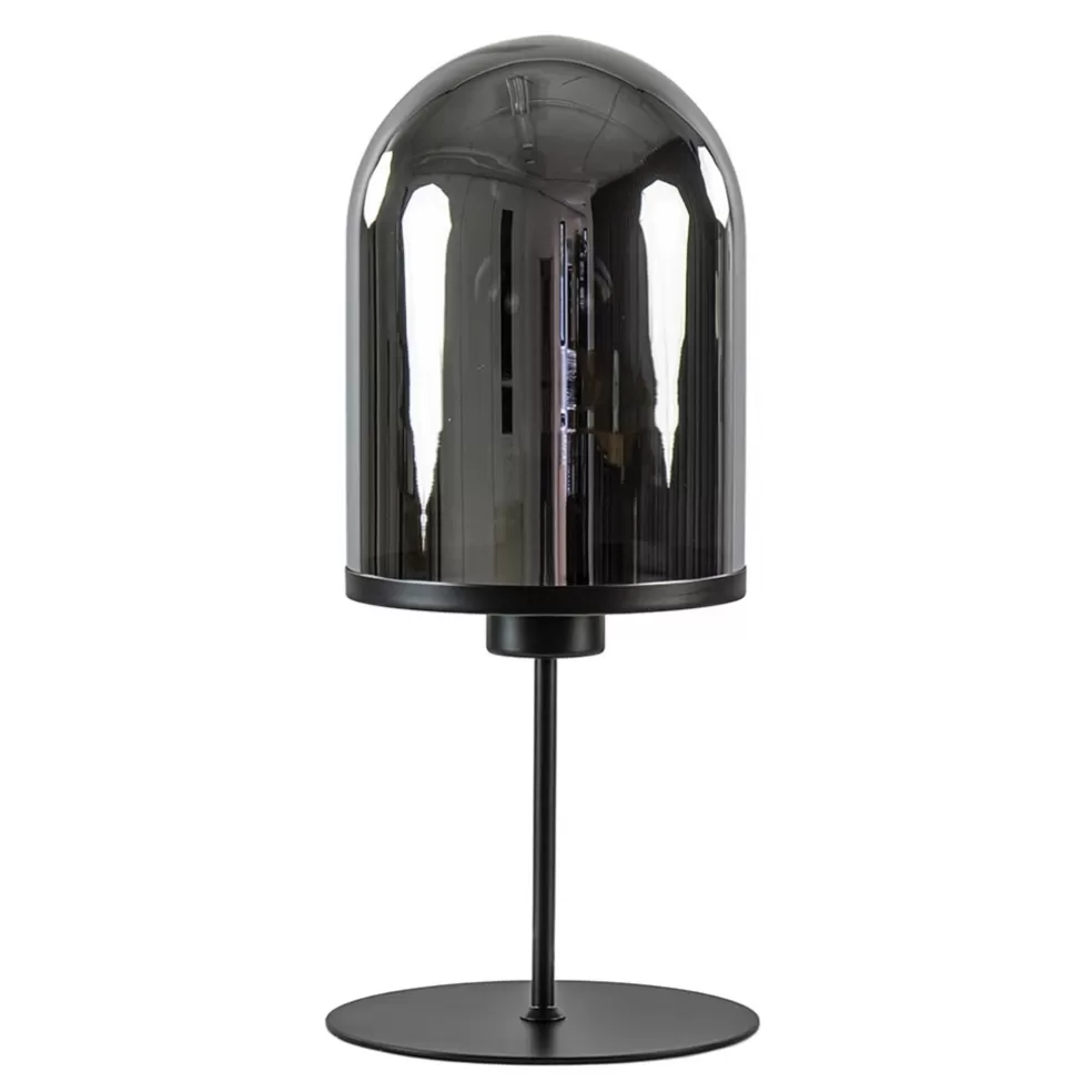 New Straluma Light and Living tafellamp Maverick zwart met smoke glas