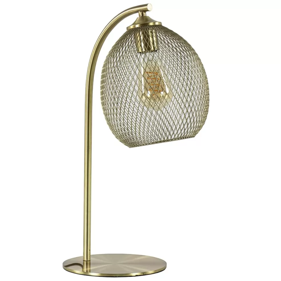 Clearance Straluma Light and Living tafellamp Moroc goud metaal