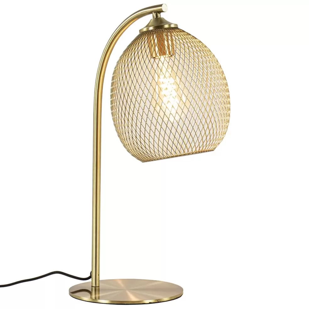 Clearance Straluma Light and Living tafellamp Moroc goud metaal