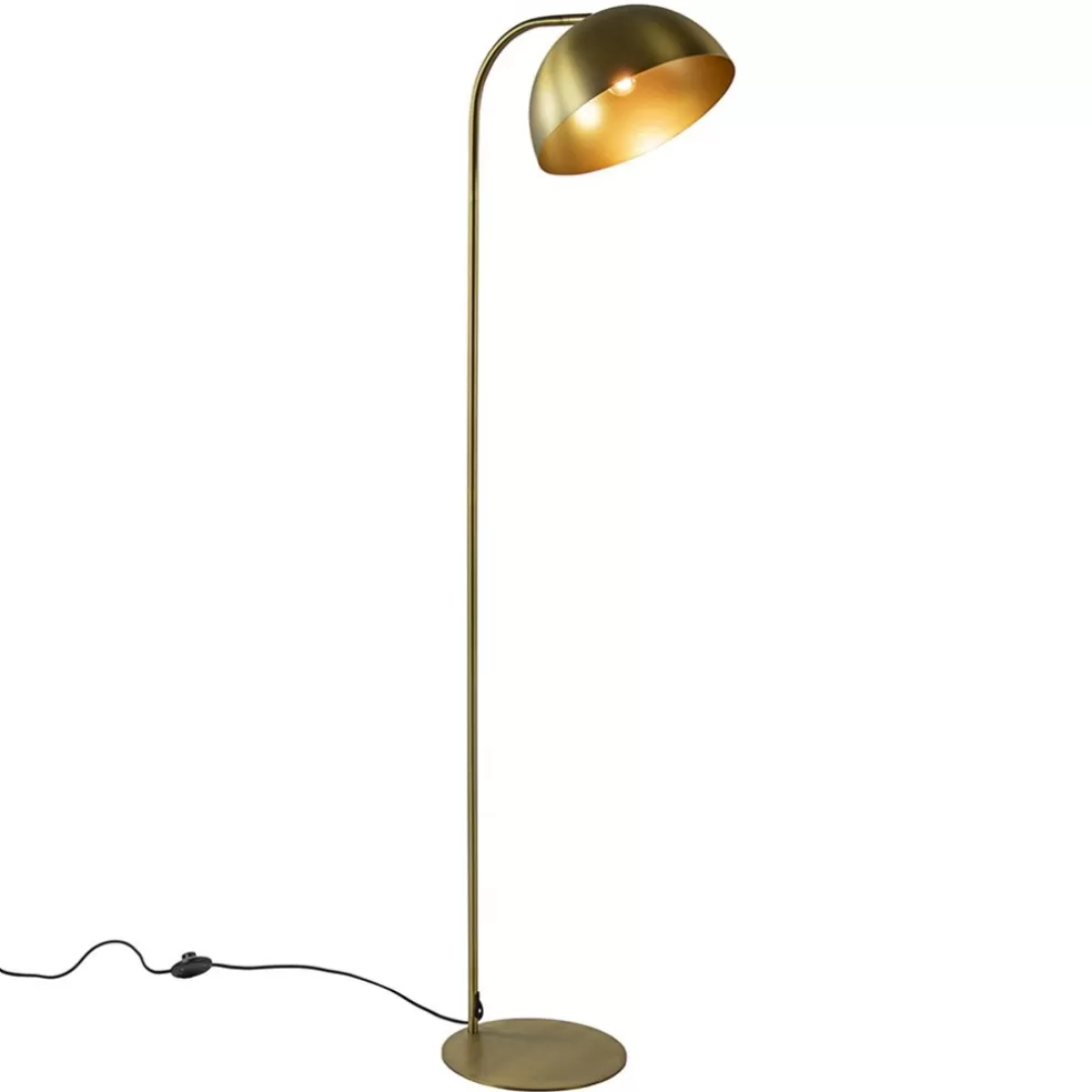 Discount Straluma Light and Living vloerlamp Mette antiek brass