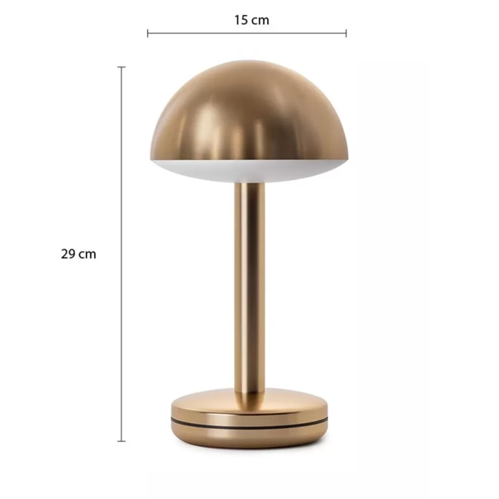 Best Straluma Luxe LED tafellamp oplaadbaar goud dimbaar