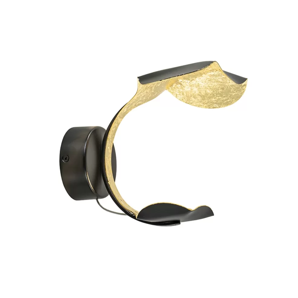 Sale Straluma Luxe LED wandlamp zwart met goldleaf