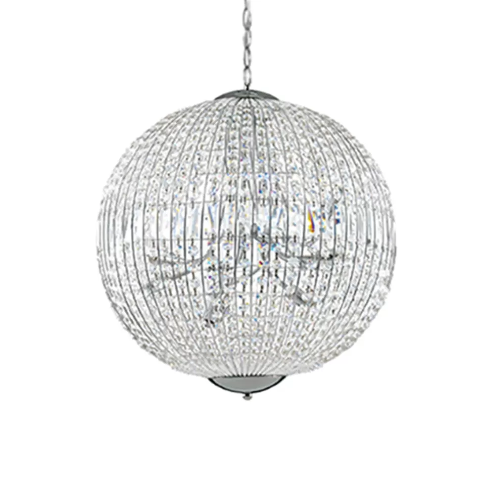 Sale Straluma Luxe ronde hanglamp kristal met chroom