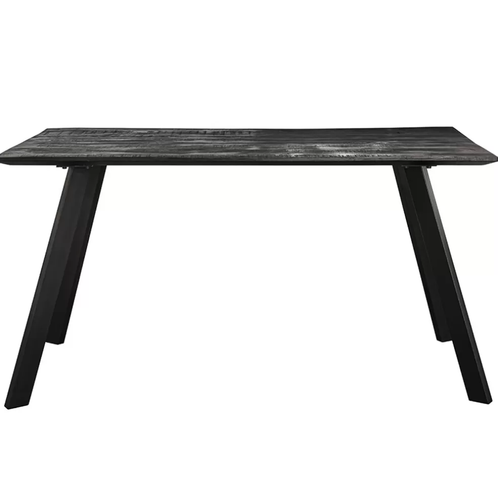 Clearance Straluma Mango houten eettafel 140x80 cm zwart