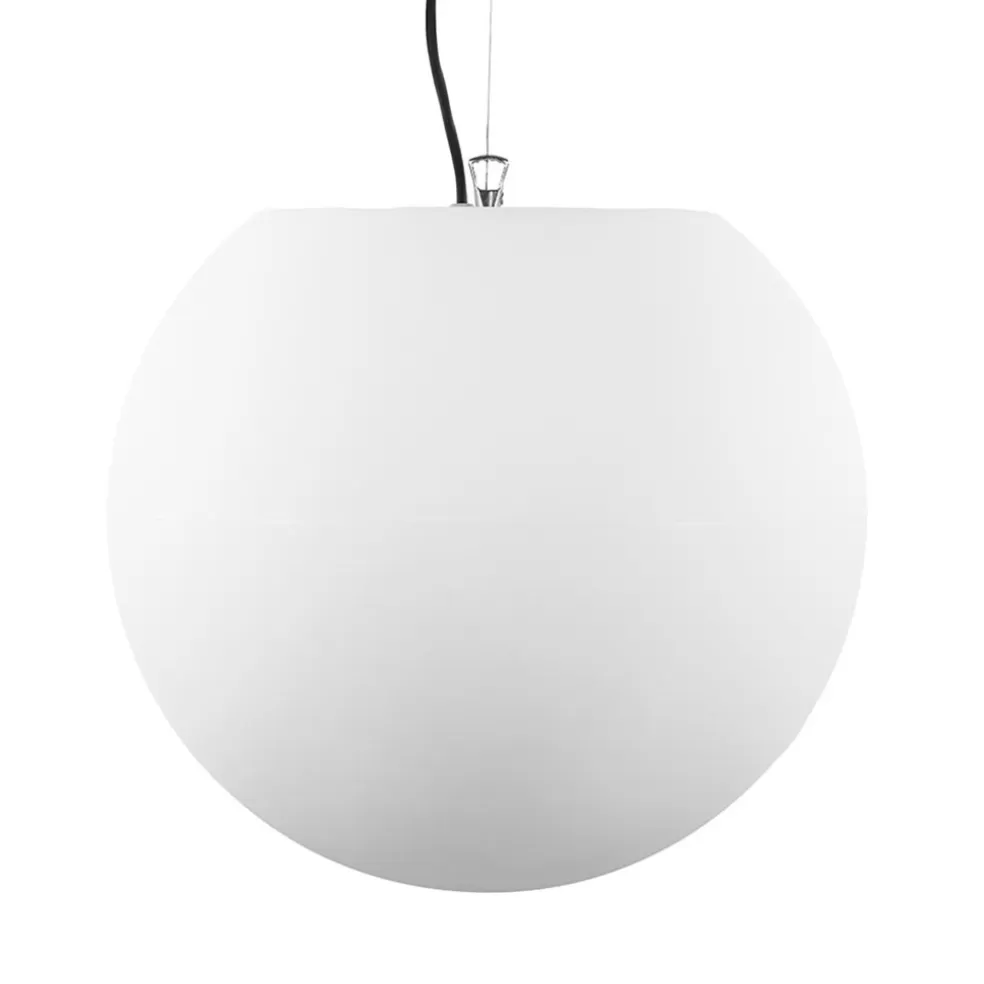 Hot Straluma Moderne buitenlamp hang witte bol 45 cm