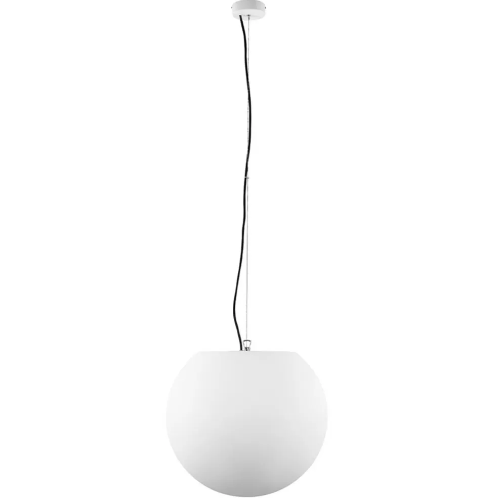 Hot Straluma Moderne buitenlamp hang witte bol 45 cm