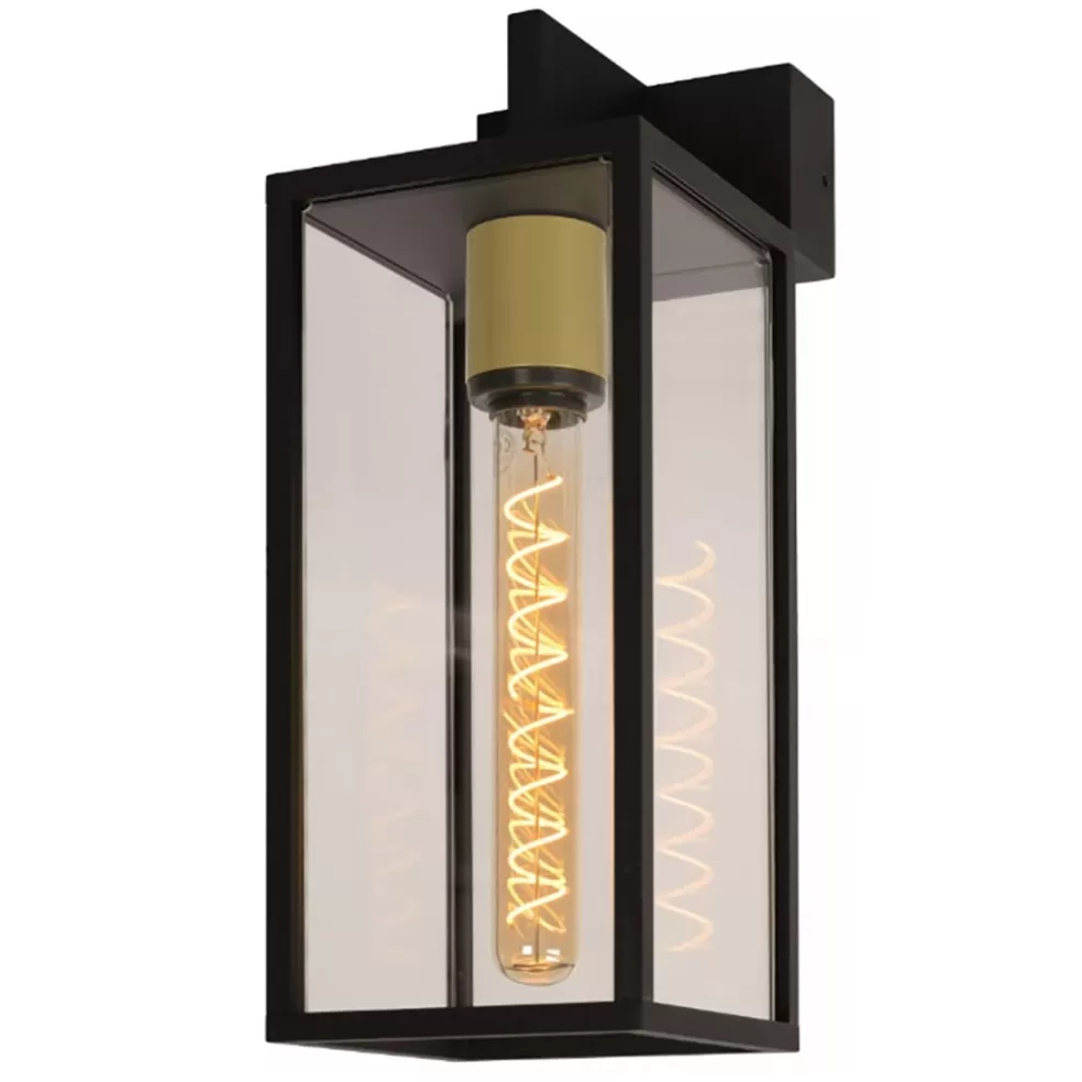 Cheap Straluma Moderne buitenlamp rechthoek zwart met goud IP54