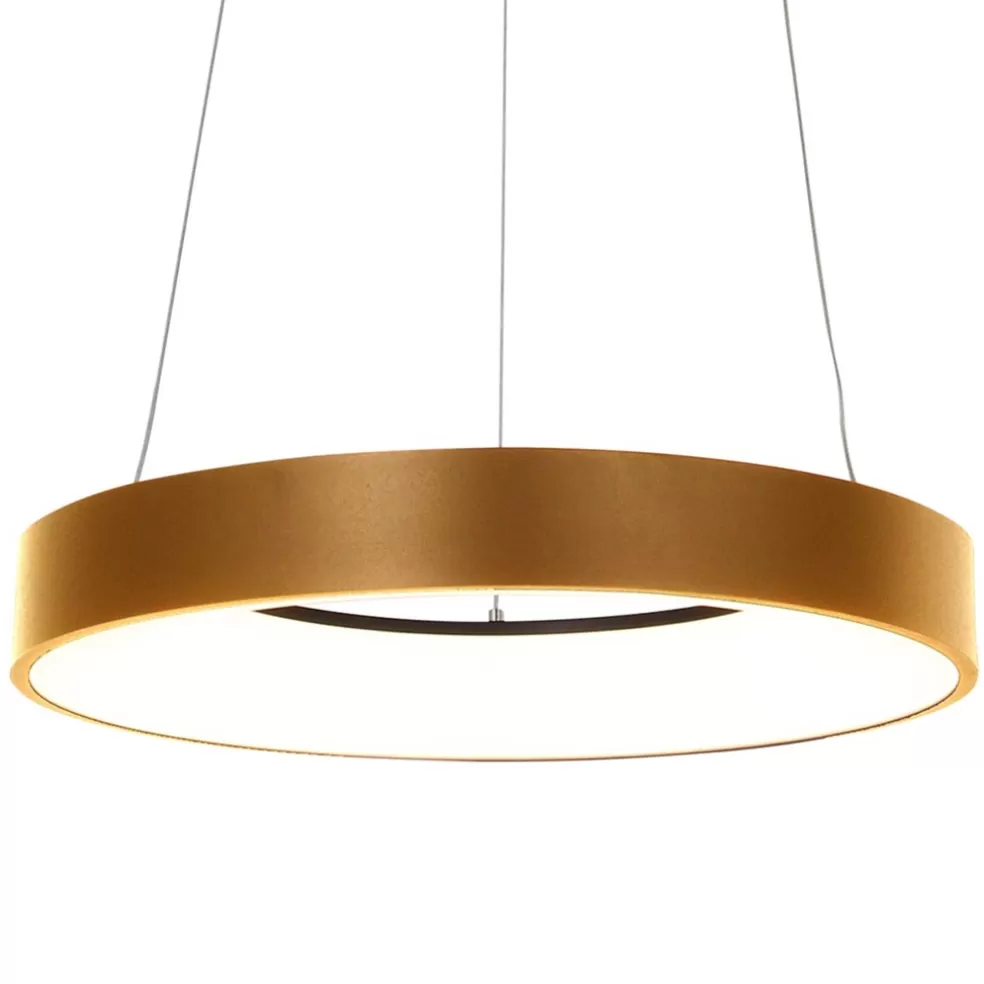 Cheap Straluma Moderne design LED hanglamp ring goud