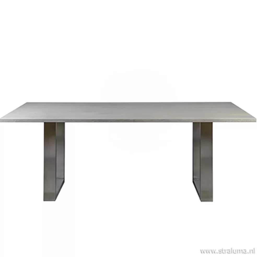 Flash Sale Straluma Moderne eettafel vergrijsd eiken 200x100