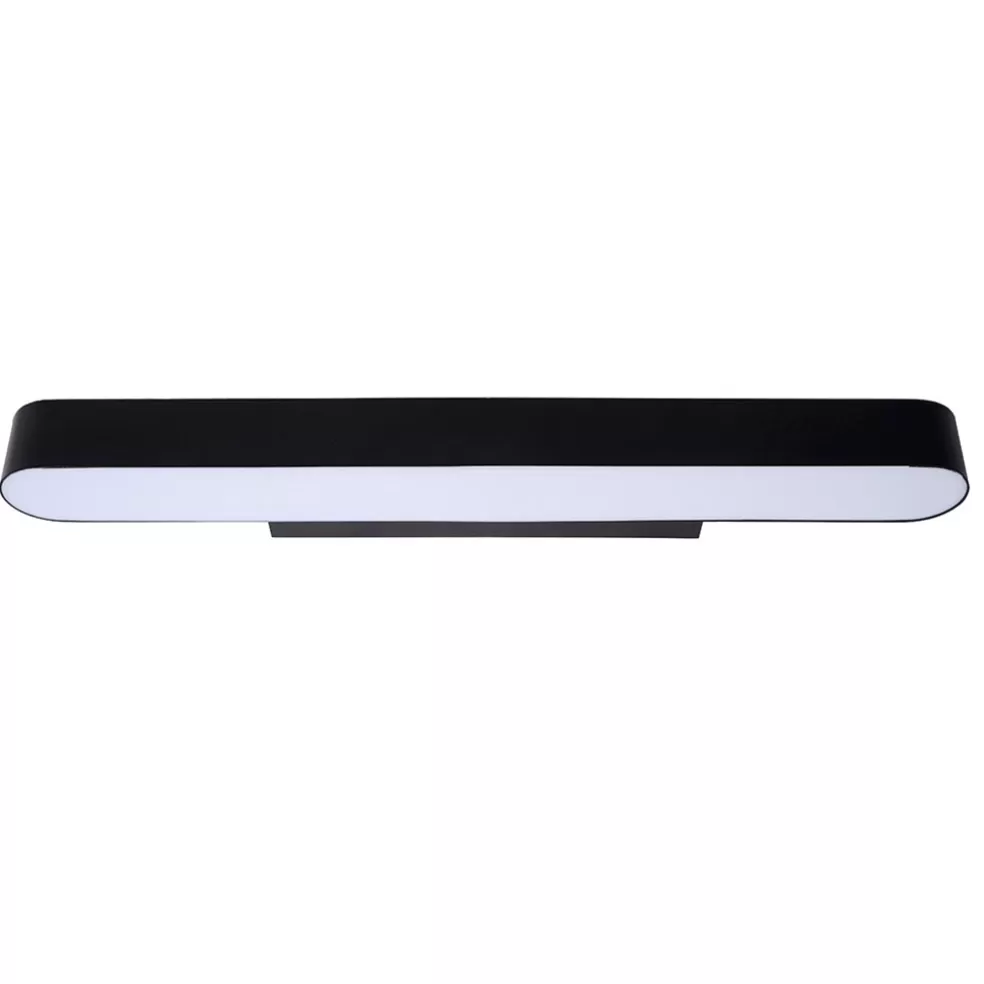 New Straluma Moderne LED badkamer wandlamp zwart 60 cm