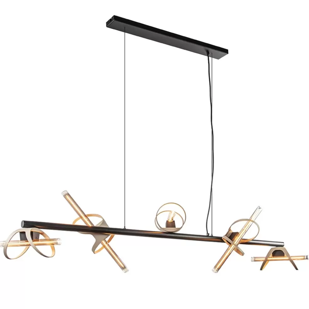 Best Sale Straluma Moderne LED design hanglamp zwart met goud