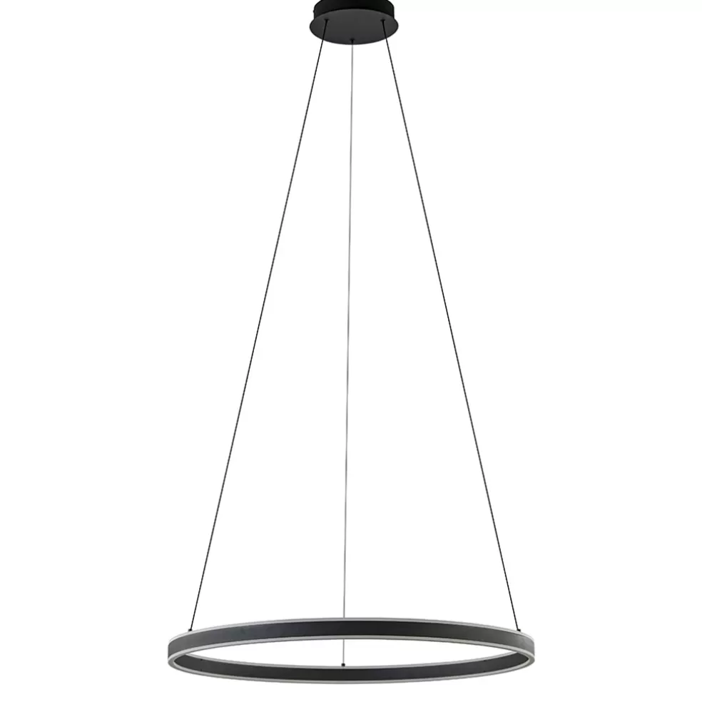 Cheap Straluma Moderne LED hanglamp zwarte ring 80 cm