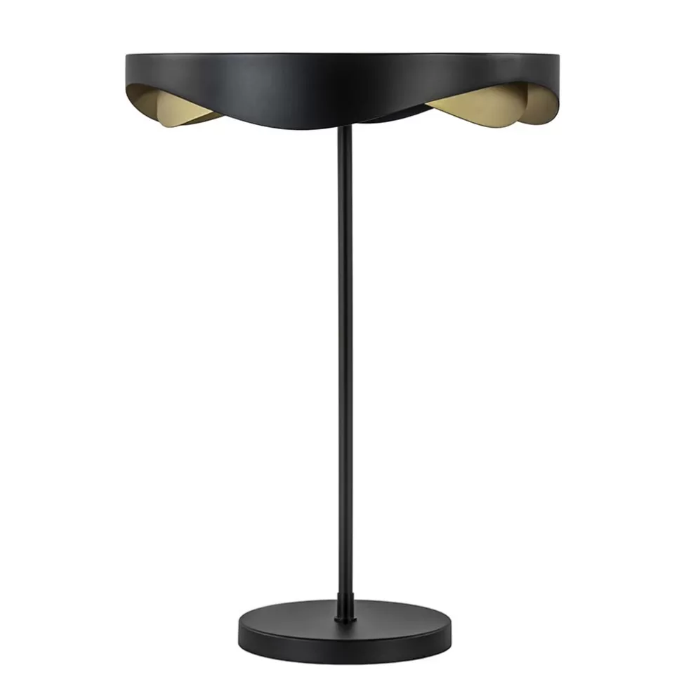 Clearance Straluma Moderne LED tafellamp zwart met goud dimbaar