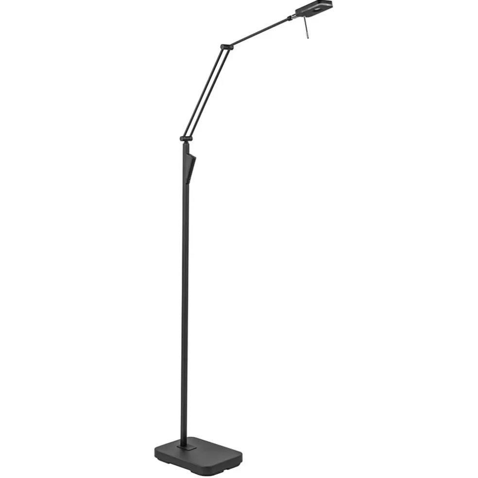 Cheap Straluma Moderne LED vloerlamp zwart met verstelbare arm