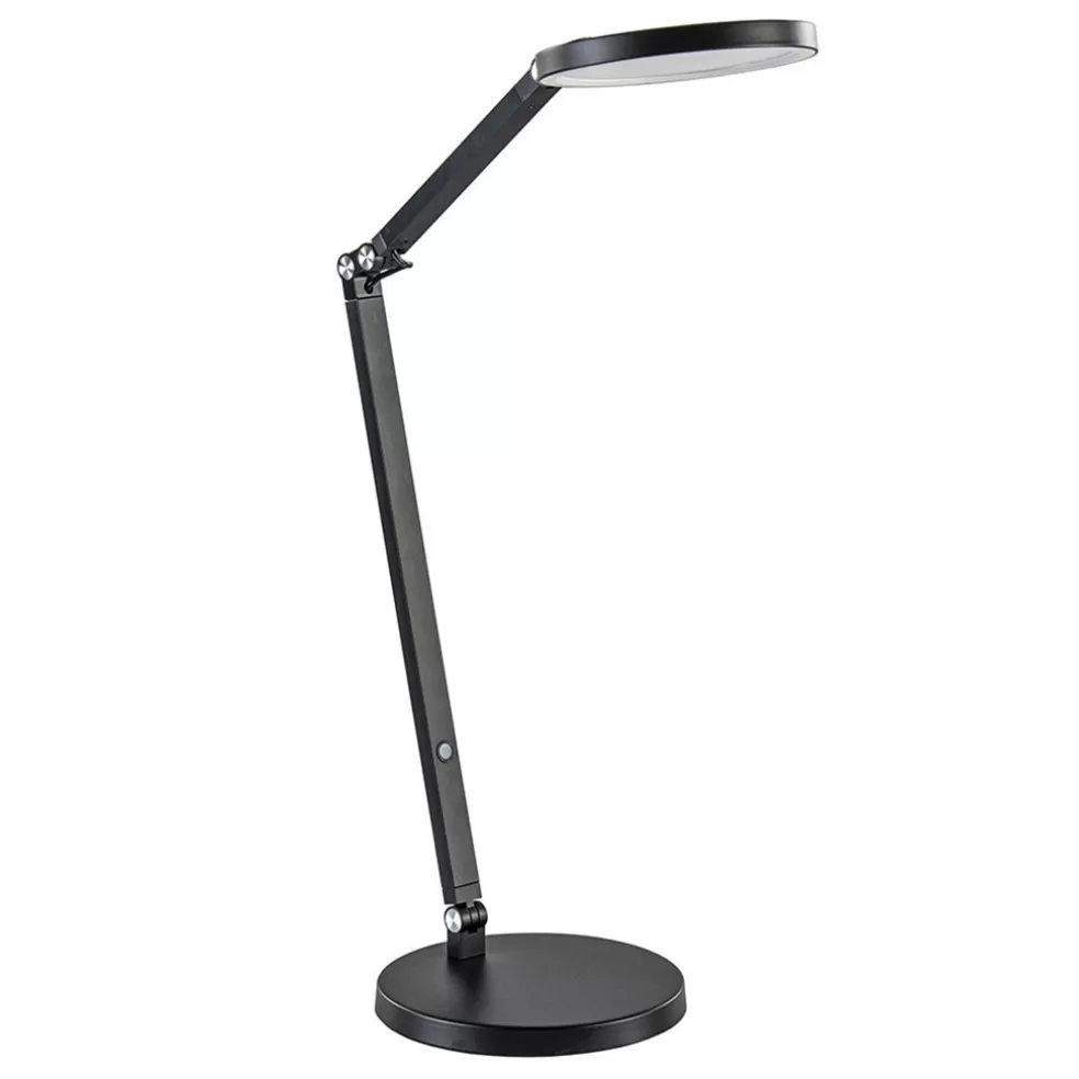 Hot Straluma Moderne tafel/bureaulamp zwart met dimbaar LED