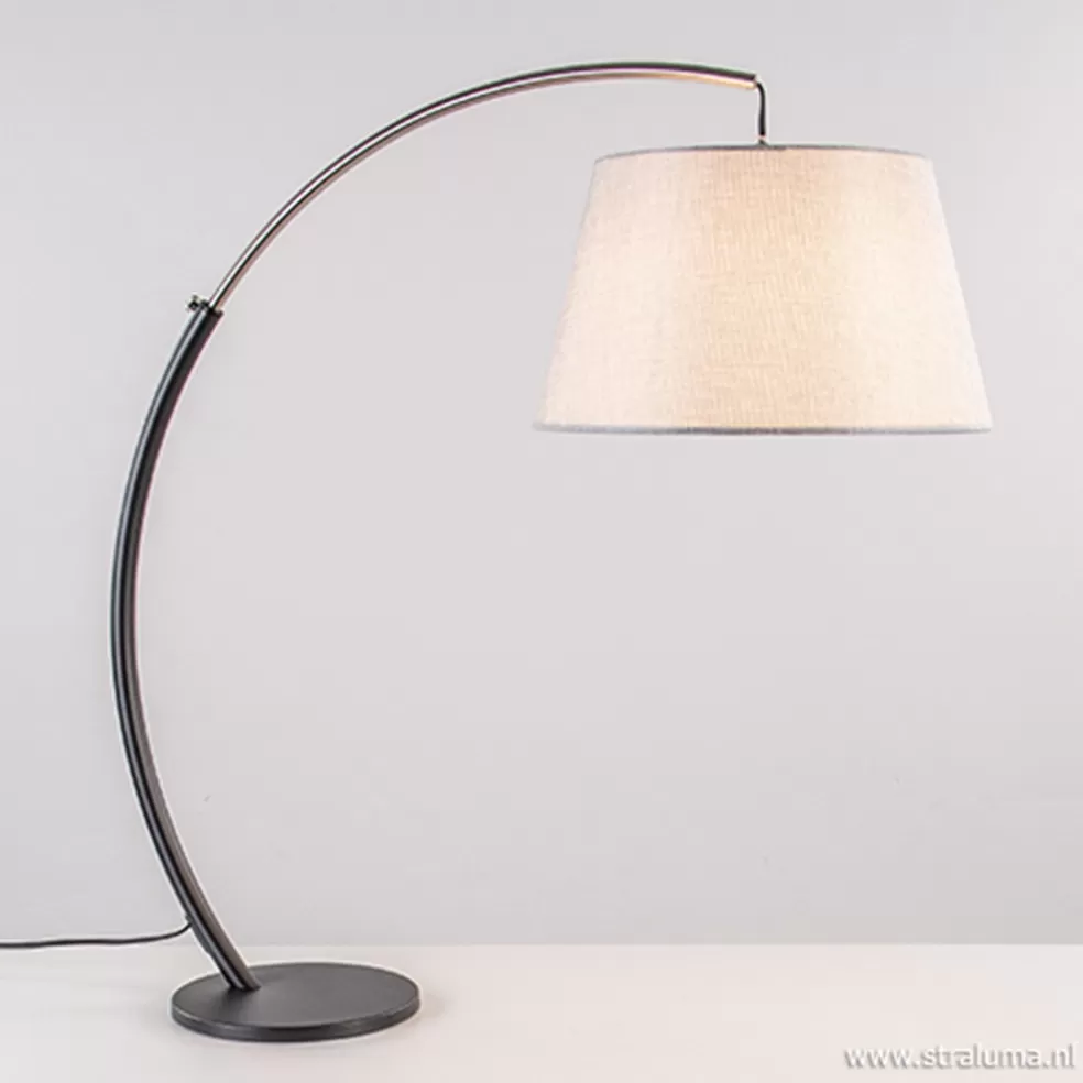 New Straluma Moderne tafellamp zwart nikkel incl. kap