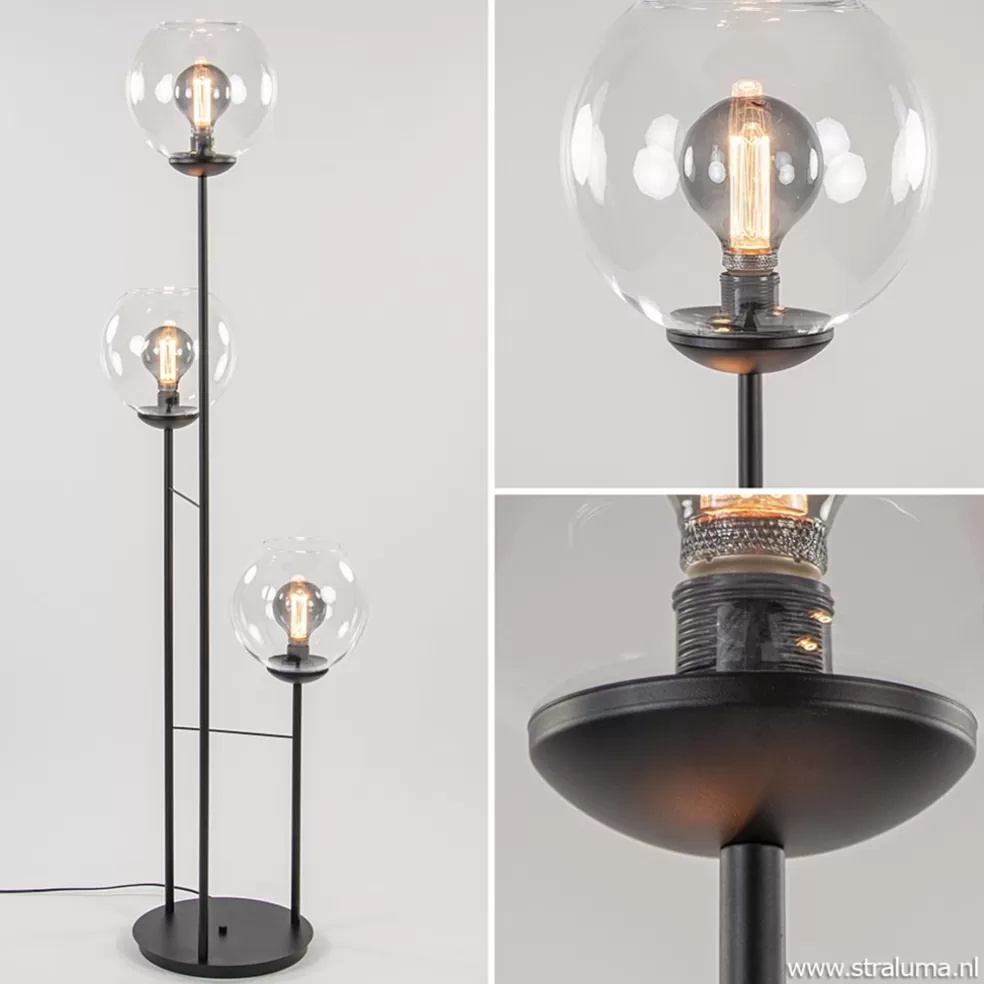 Sale Straluma Moderne vloerlamp met glazen bollen