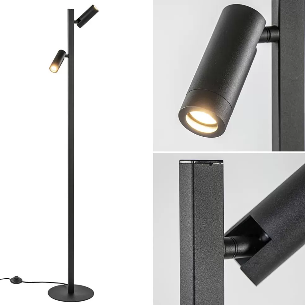 Online Straluma Moderne vloerlamp met verstelbare spots zwart/goud