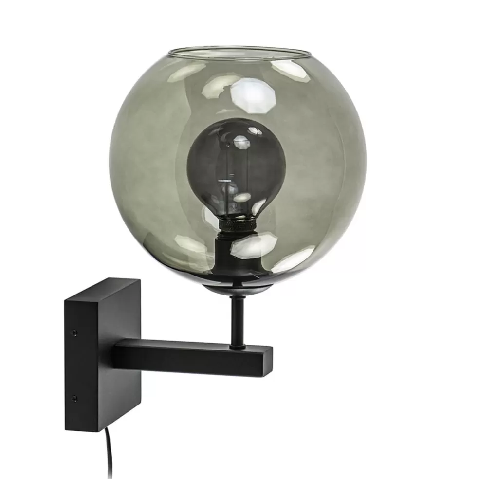 Best Sale Straluma Moderne wandlamp met smoke glazen bol incl. snoer