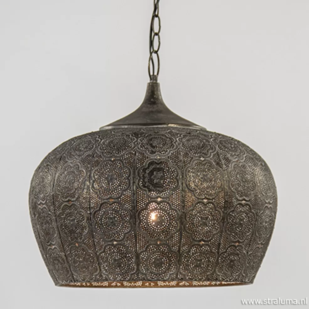 Clearance Straluma Oosterse hanglamp Emine goud/bruin