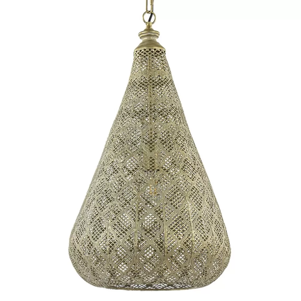 Store Straluma Oosterse hanglamp kegel goud groot