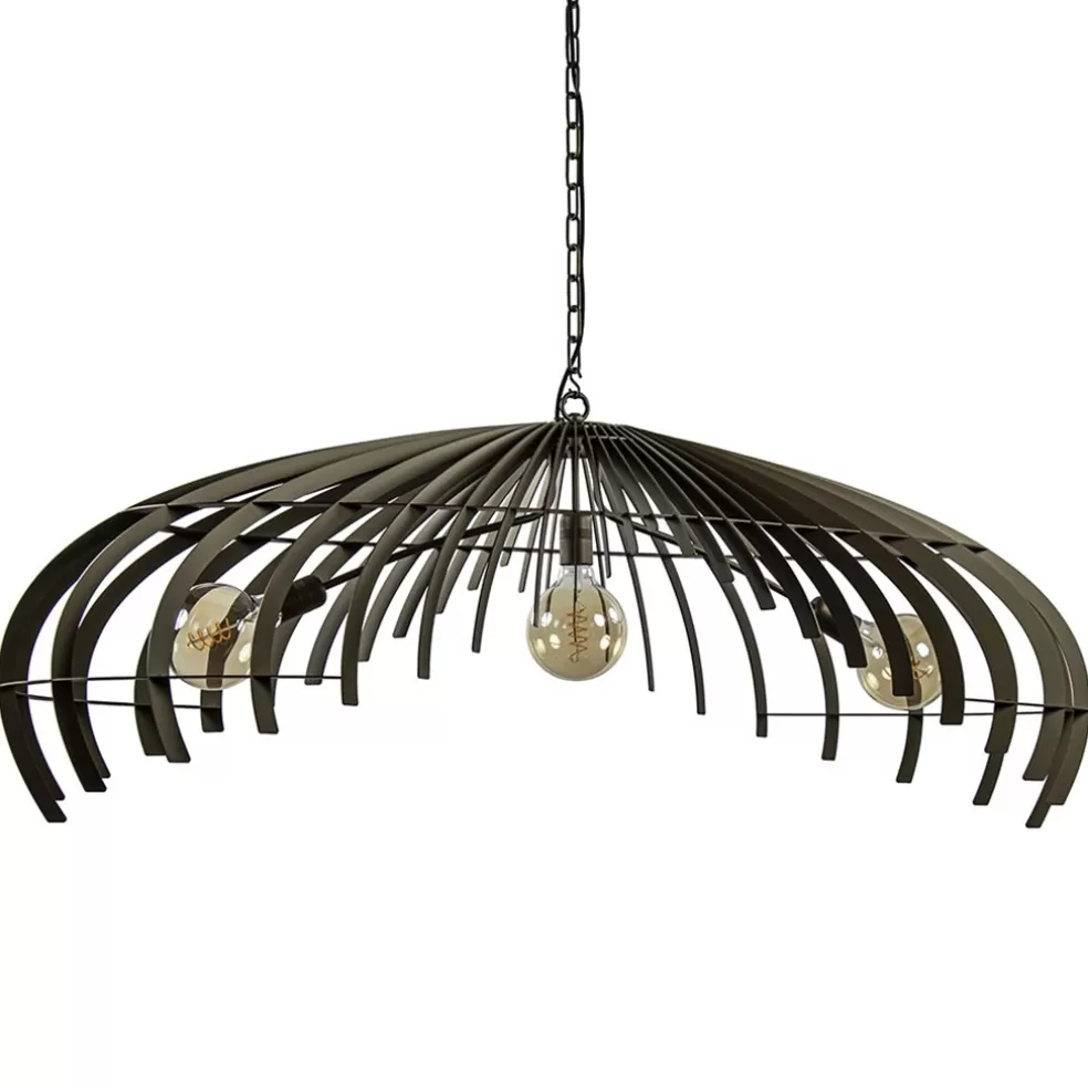 Fashion Straluma Ovale design hanglamp metaal platinum