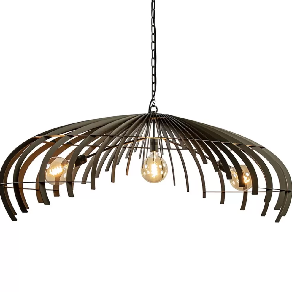 Fashion Straluma Ovale design hanglamp metaal platinum