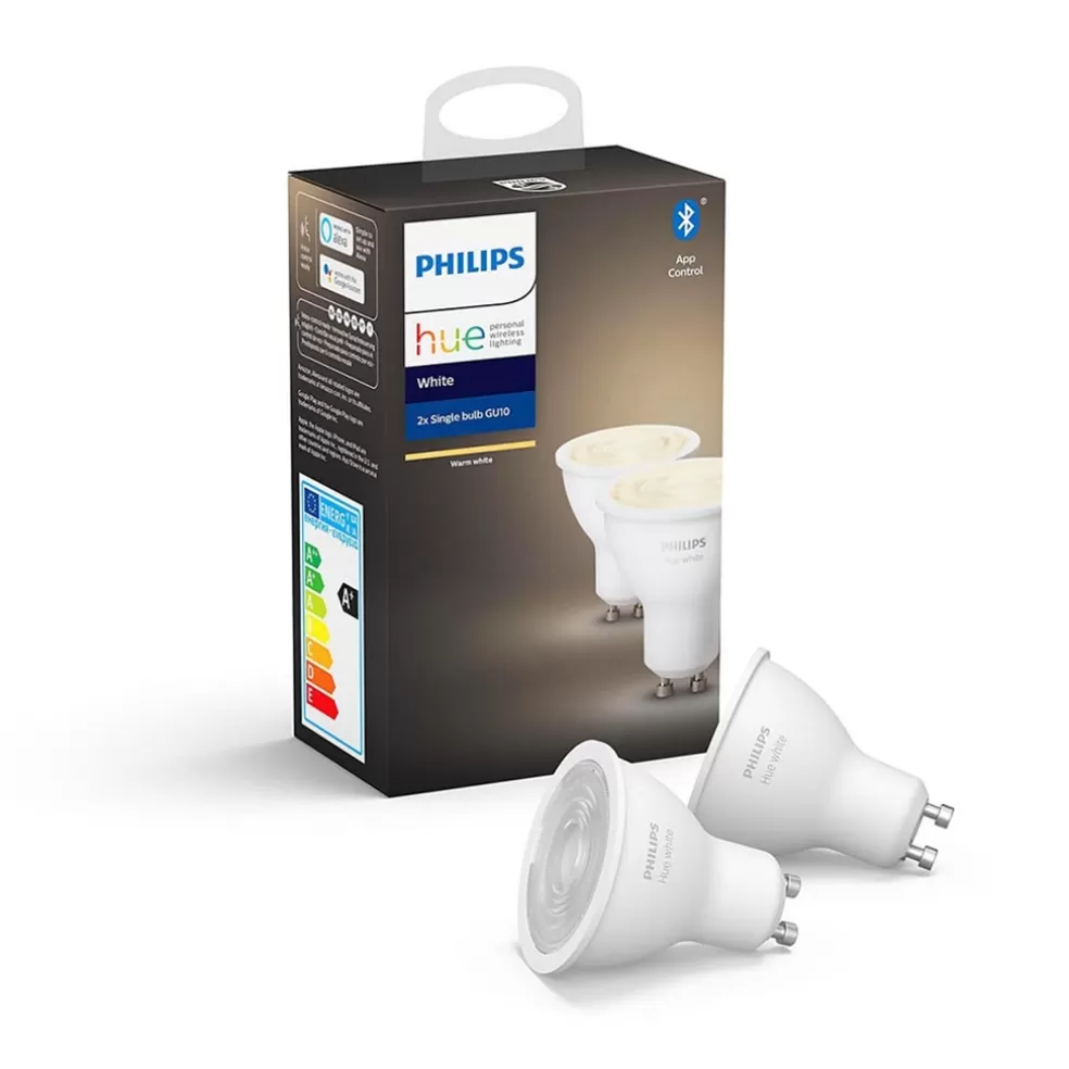 Discount Straluma Philips Hue 5.2w gu10 2-pack 2700k BT