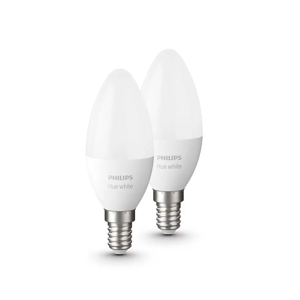 Sale Straluma Philips Hue e14 kaars mat 2-pack 2700k