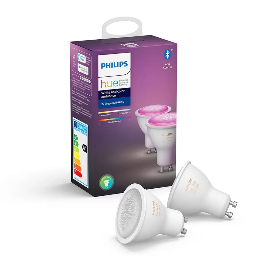 Cheap Straluma Philips Hue gu10 2-pack colour ambiance