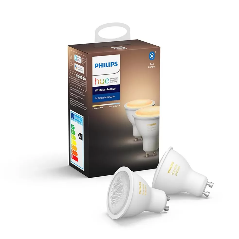 Cheap Straluma Philips Hue gu10 2-pack white ambiance