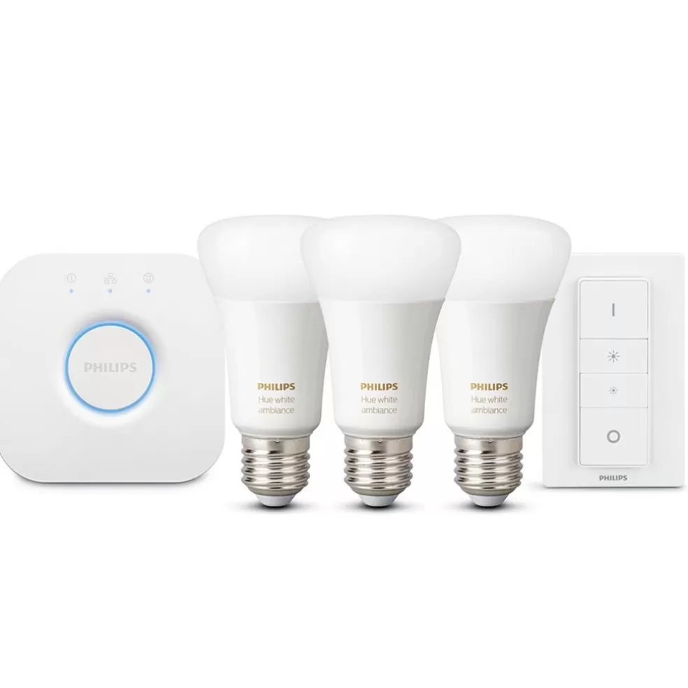 Discount Straluma Philips Hue white ambiance starter kit E27 met Bluetooth