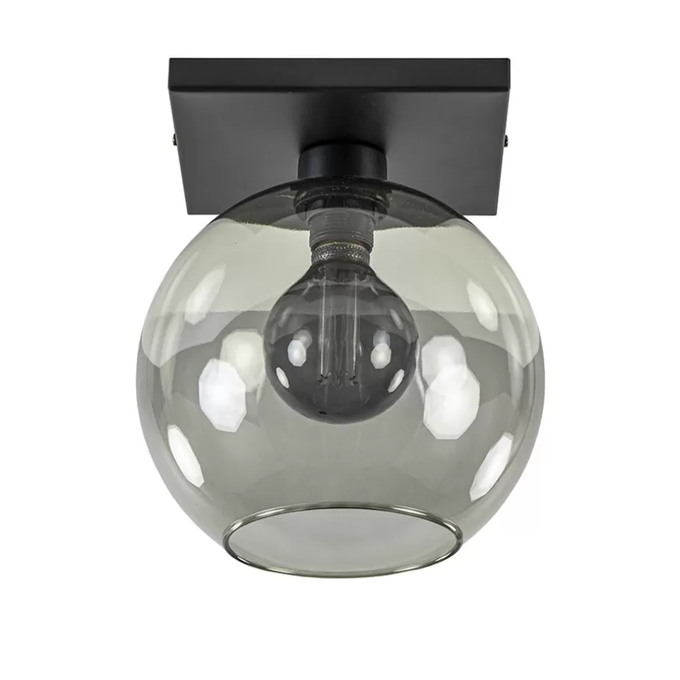 Flash Sale Straluma Plafondlamp Globe 25 vierkant zwart/smoke