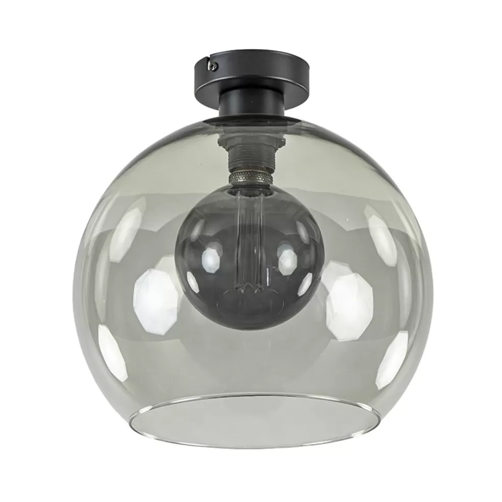 Discount Straluma Plafondlamp globe smoke glas 30cm