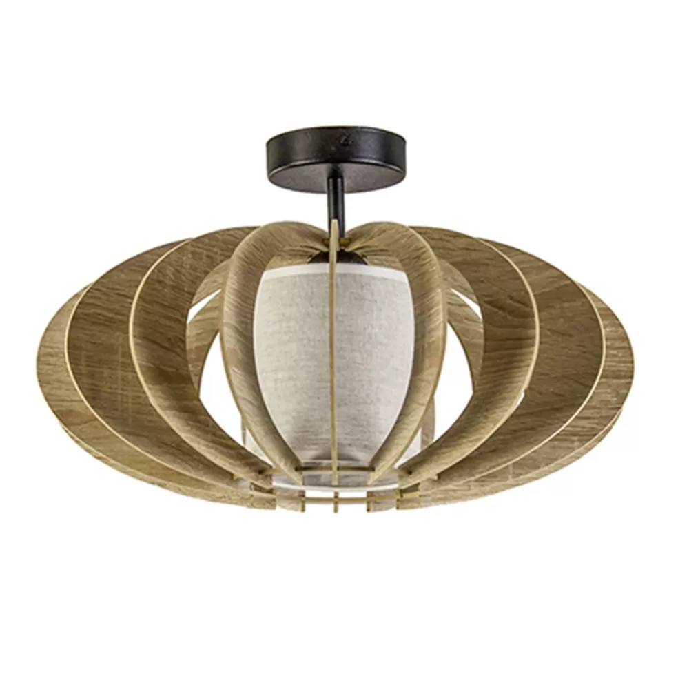 Discount Straluma Plafondlamp hout lamellen klein