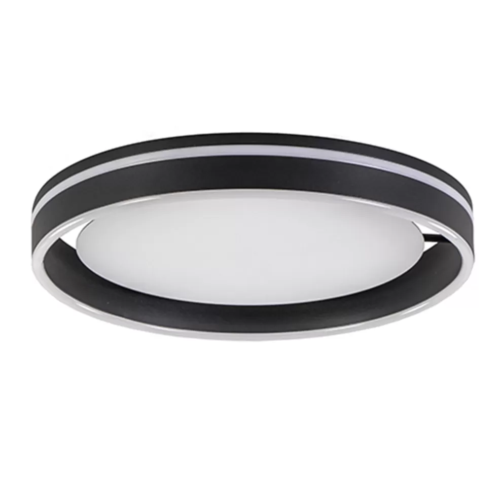 Shop Straluma Plafondlamp Led Cirkel zwart/wit