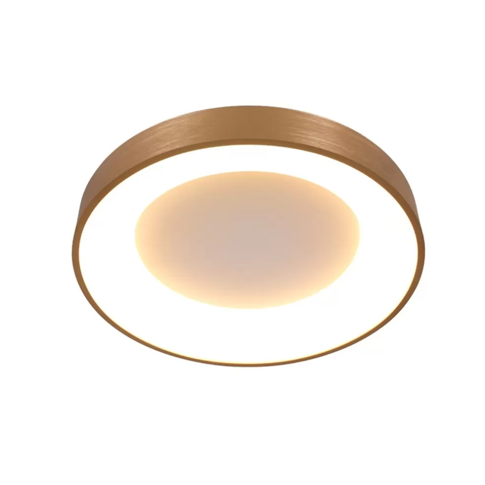 Best Sale Straluma Plafondlamp Ringlede 38cm matgoud