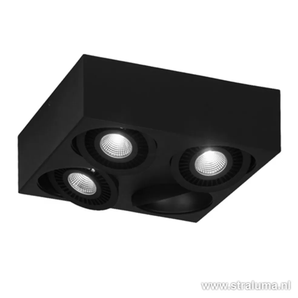 Cheap Straluma Plafondspot Eye box 4L zwart 3000k