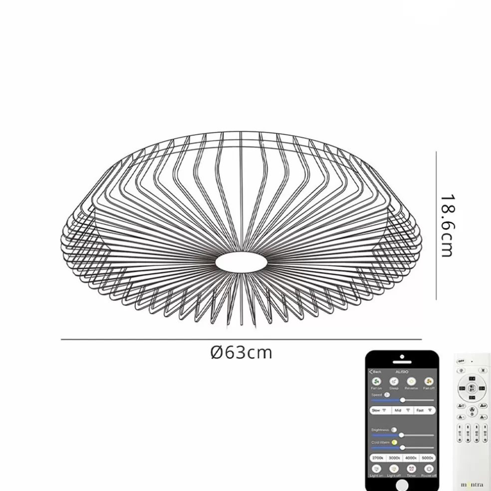 Flash Sale Straluma Plafondventilator Himalaya zilver ab+app