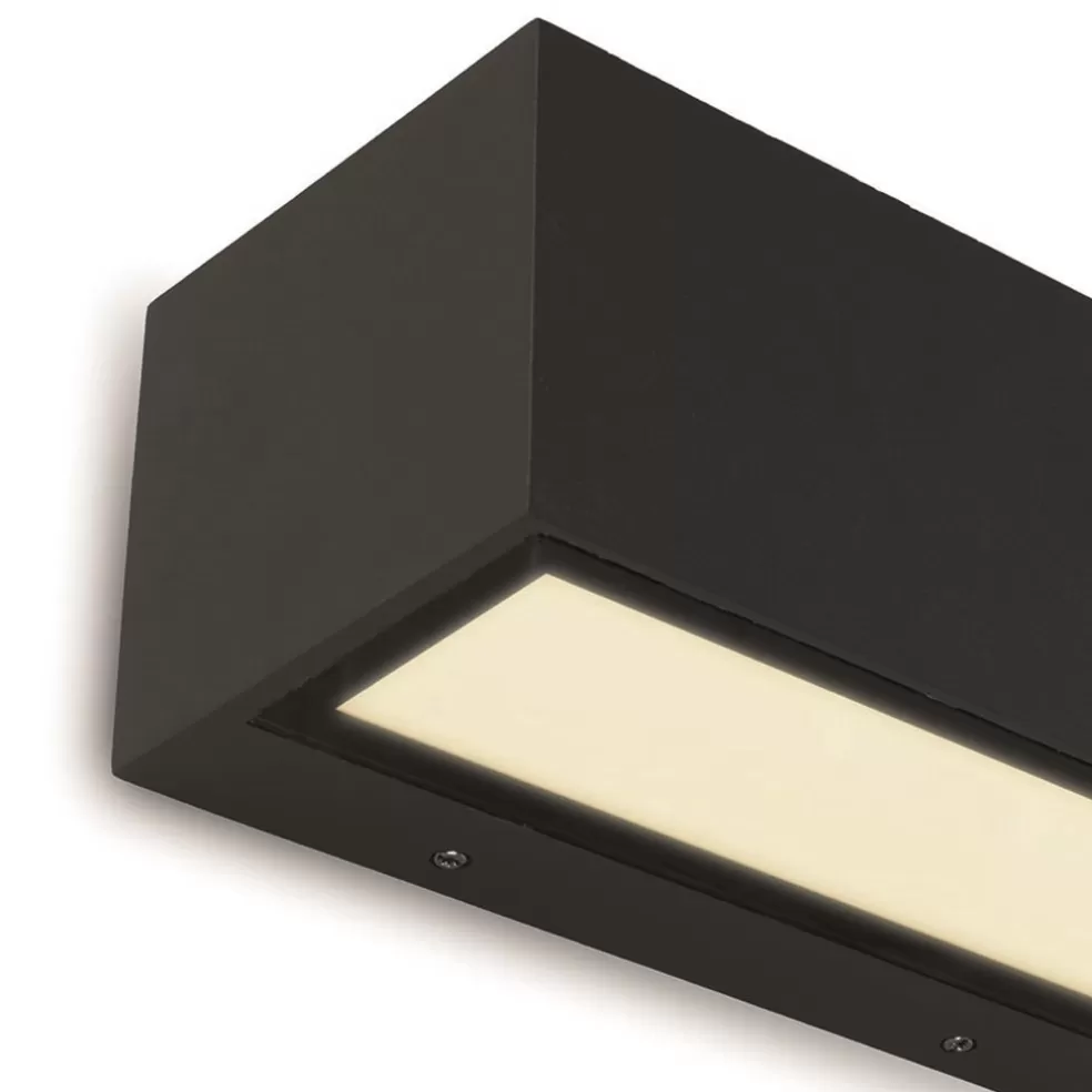 Flash Sale Straluma Rechthoekige LED buitenlamp up+down mat zwart