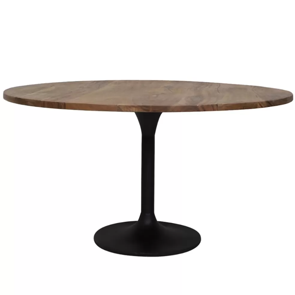 Cheap Straluma Ronde eettafel acacia hout met zwarte poot Bicoca